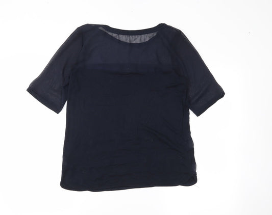 Womens UK Size 10 NEXT Blue Basic Blouse