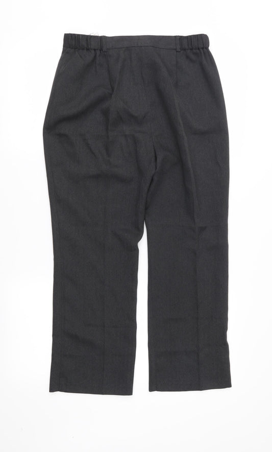 Berkertex Womens Grey   Trousers  Size 12 L23 in - Elastic Waist