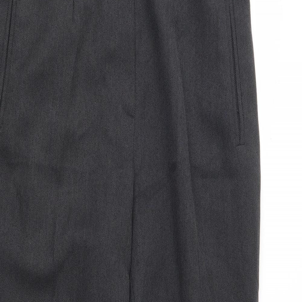 Berkertex Womens Grey   Trousers  Size 12 L23 in - Elastic Waist