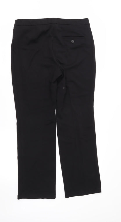 M&S Womens Black   Trousers  Size 10 L27 in