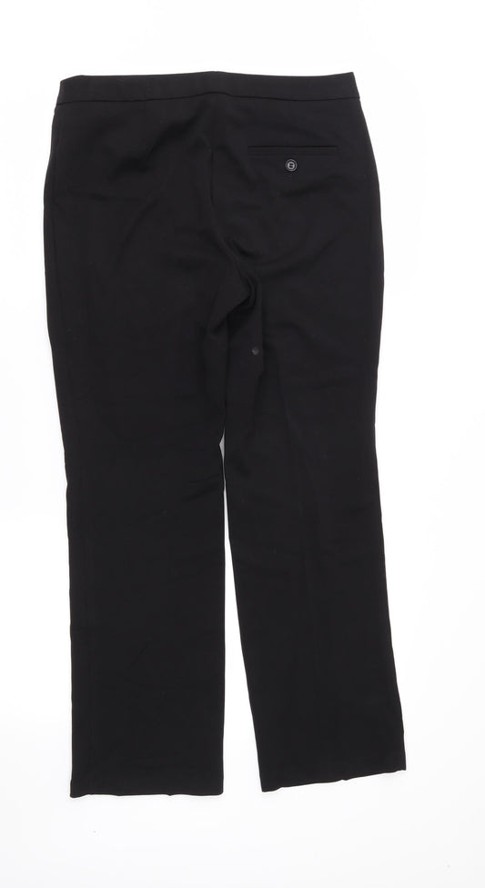 M&S Womens Black   Trousers  Size 10 L27 in