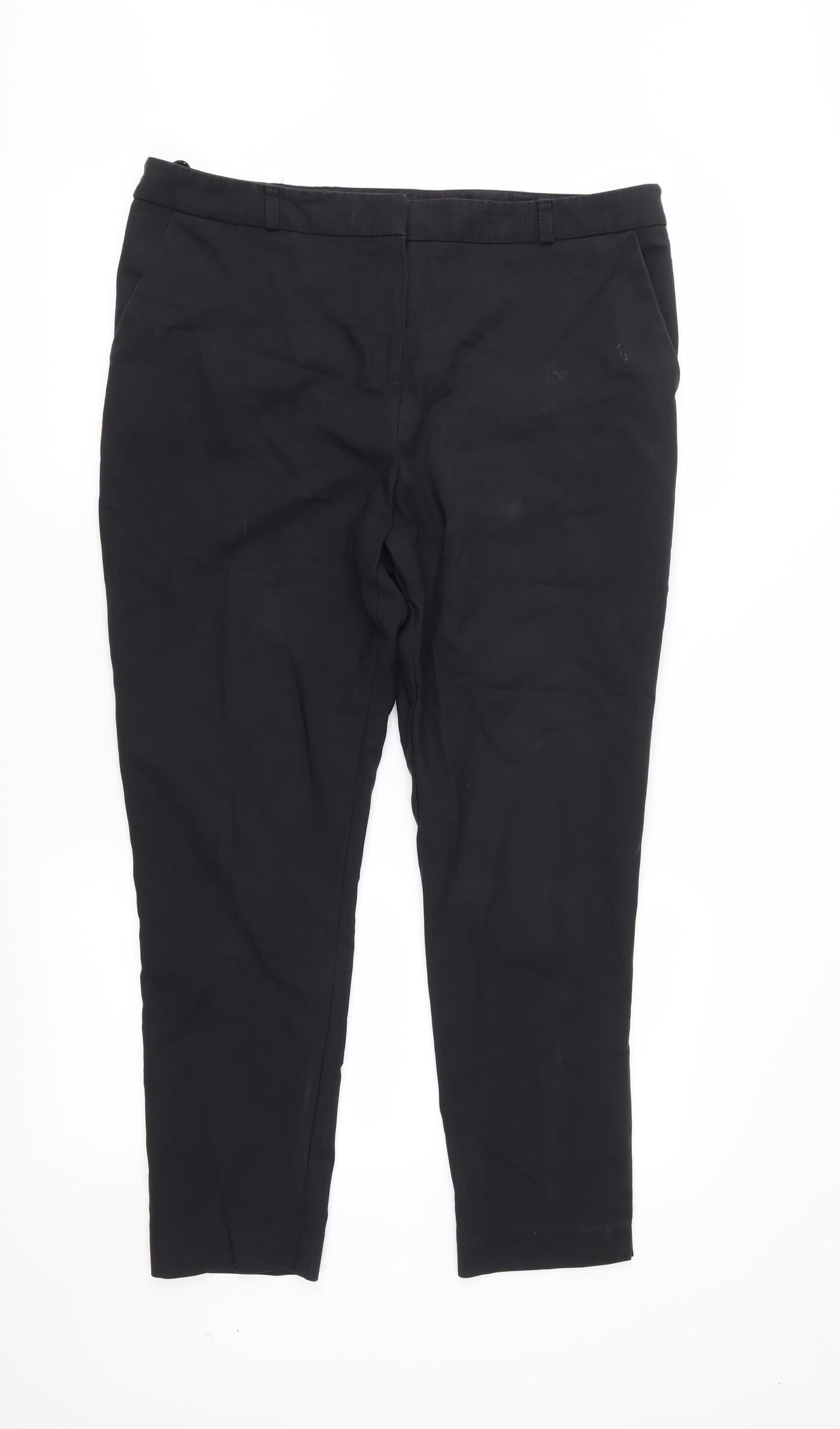 F&F Womens Black   Trousers  Size 14 L25 in