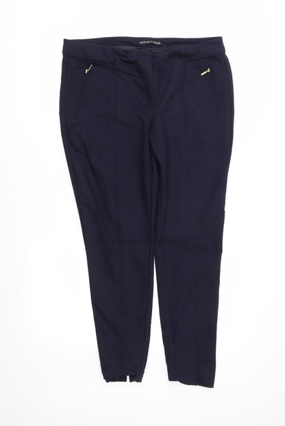 Definitions Womens Blue   Trousers  Size 12 L26 in