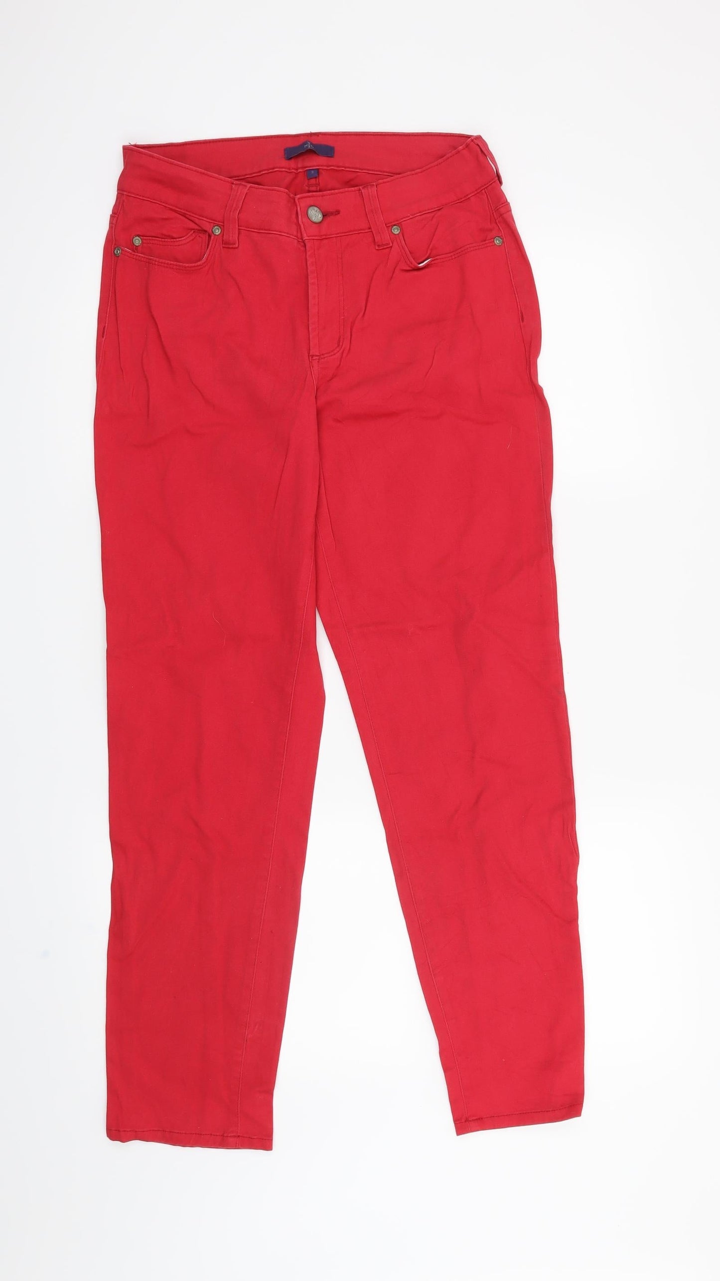 Womens UK Size 6 NYJD Regular Fit Skinny Red Jeans