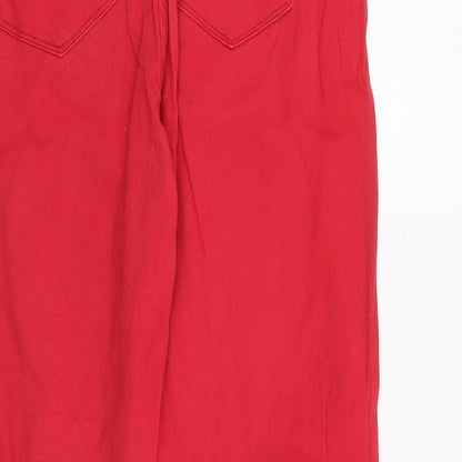Womens UK Size 6 NYJD Regular Fit Skinny Red Jeans