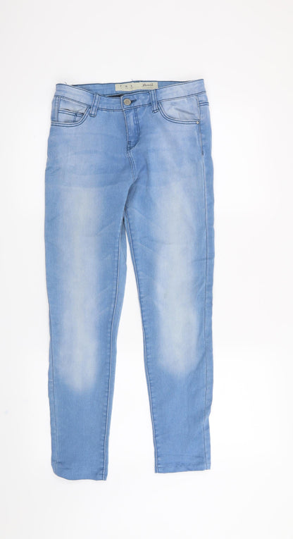 Denim & Co. Womens Blue   Straight Jeans Size 8 L26 in