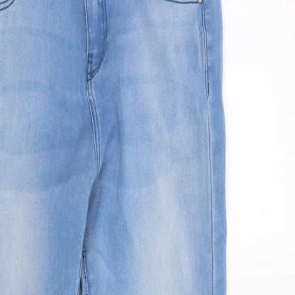 Denim & Co. Womens Blue   Straight Jeans Size 8 L26 in