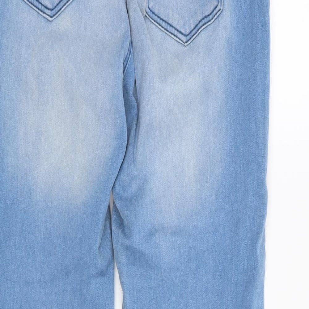 Denim & Co. Womens Blue   Straight Jeans Size 8 L26 in