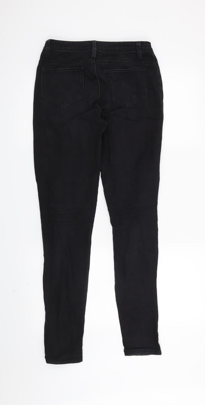 Denim & Co. Womens Black   Skinny Jeans Size 8 L29 in