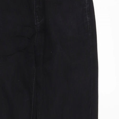 Denim & Co. Womens Black   Skinny Jeans Size 8 L29 in