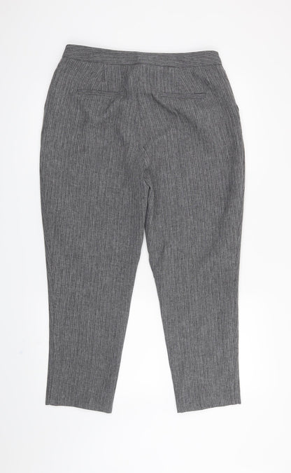New Look Womens Grey   Trousers  Size 12 L24 in