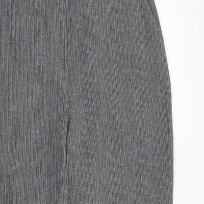New Look Womens Grey   Trousers  Size 12 L24 in