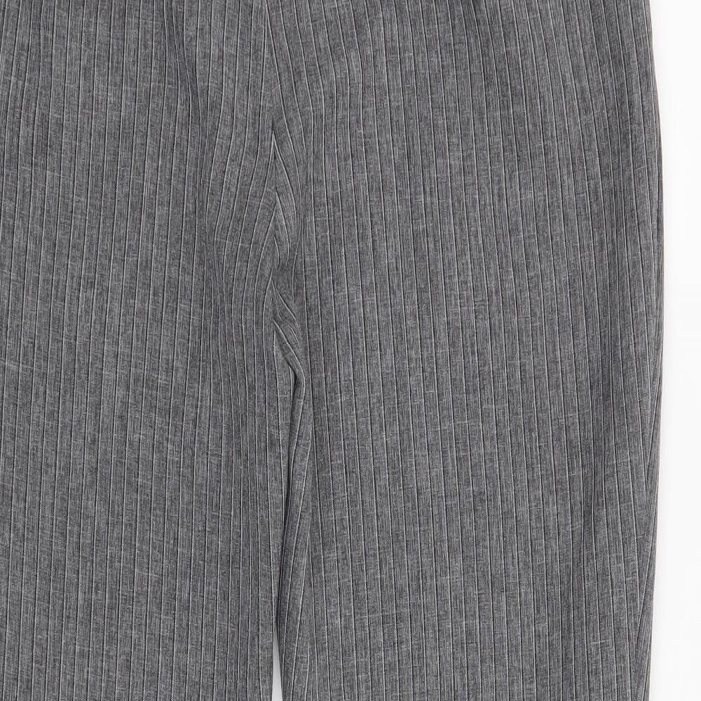 New Look Womens Grey   Trousers  Size 12 L24 in