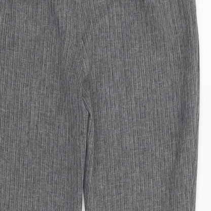 New Look Womens Grey   Trousers  Size 12 L24 in