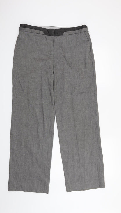 New Look Womens Grey   Trousers  Size 12 L29 in