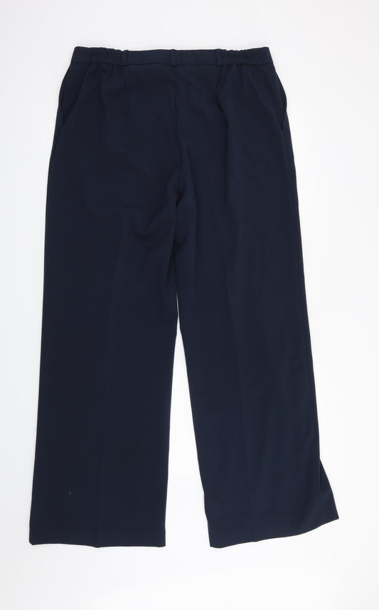 Womens UK Size 16 Special Collection Regular Fit  Blue Trousers