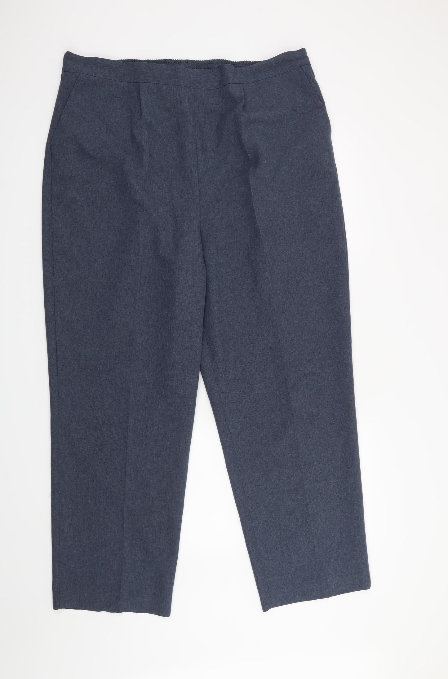 Womens UK Size 20 Bon Marché Regular Fit  Blue Trousers