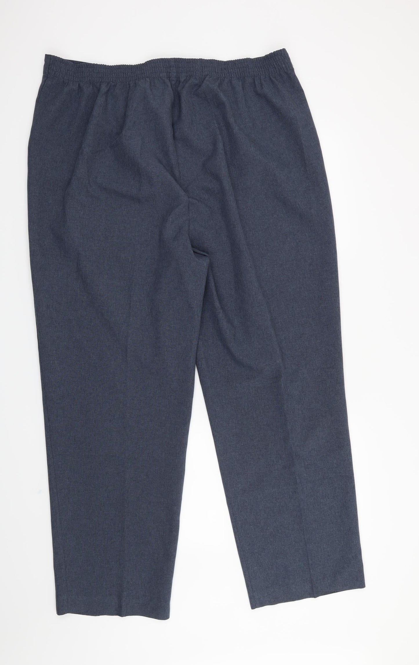 Womens UK Size 20 Bon Marché Regular Fit  Blue Trousers