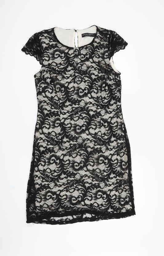 Dorothy Perkins Womens Black   A-Line  Size 12