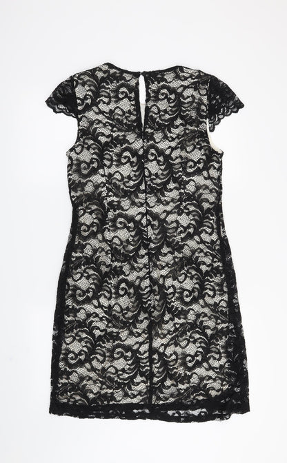 Dorothy Perkins Womens Black   A-Line  Size 12