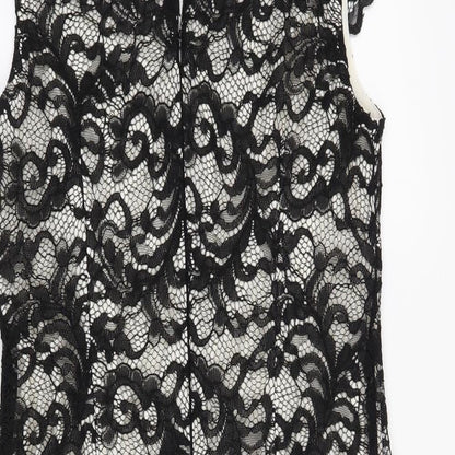 Dorothy Perkins Womens Black   A-Line  Size 12