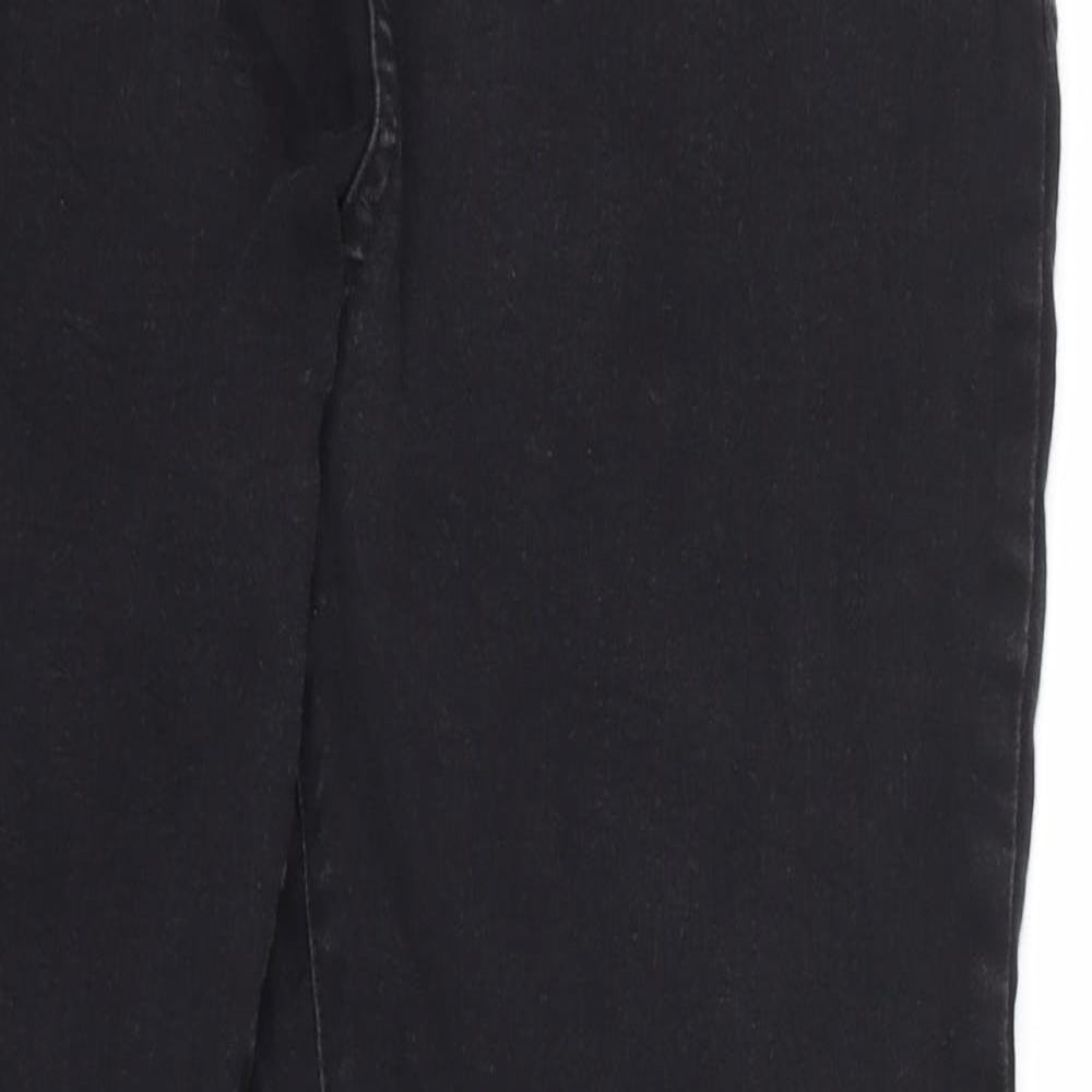Avenue Womens Black  Denim Skinny Jeans Size 14 L28 in