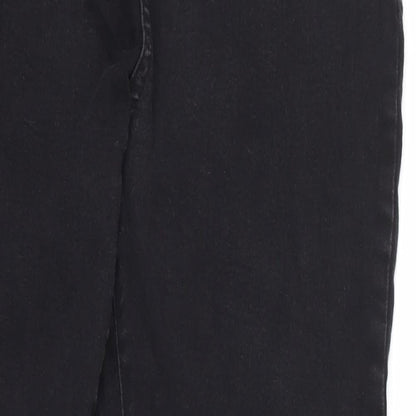 Avenue Womens Black  Denim Skinny Jeans Size 14 L28 in