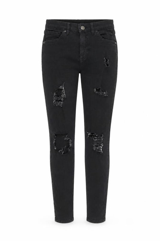 Womens UK Size 28 Topshop Regular Fit Skinny Black Jeans
