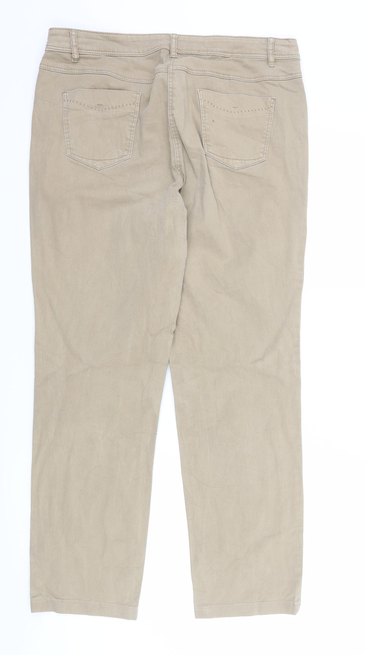 we love georgio pants Womens Brown  Denim Straight Jeans Size 34 in L28 in