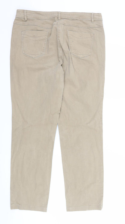 we love georgio pants Womens Brown  Denim Straight Jeans Size 34 in L28 in