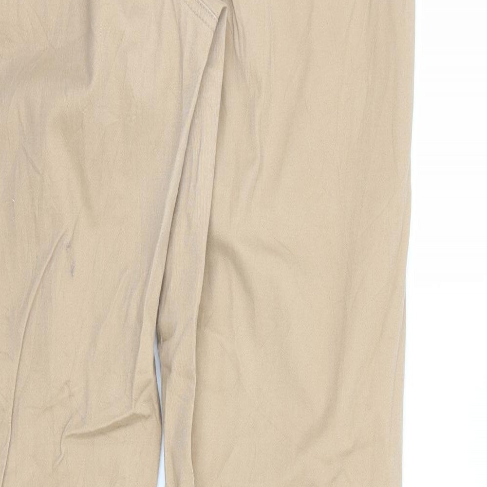 Womens UK Size 36 in Preworn Regular Fit Chino Brown Trousers
