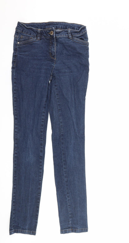 Womens UK Size 27 in Up Fashion Regular Fit Skinny Blue Jeans