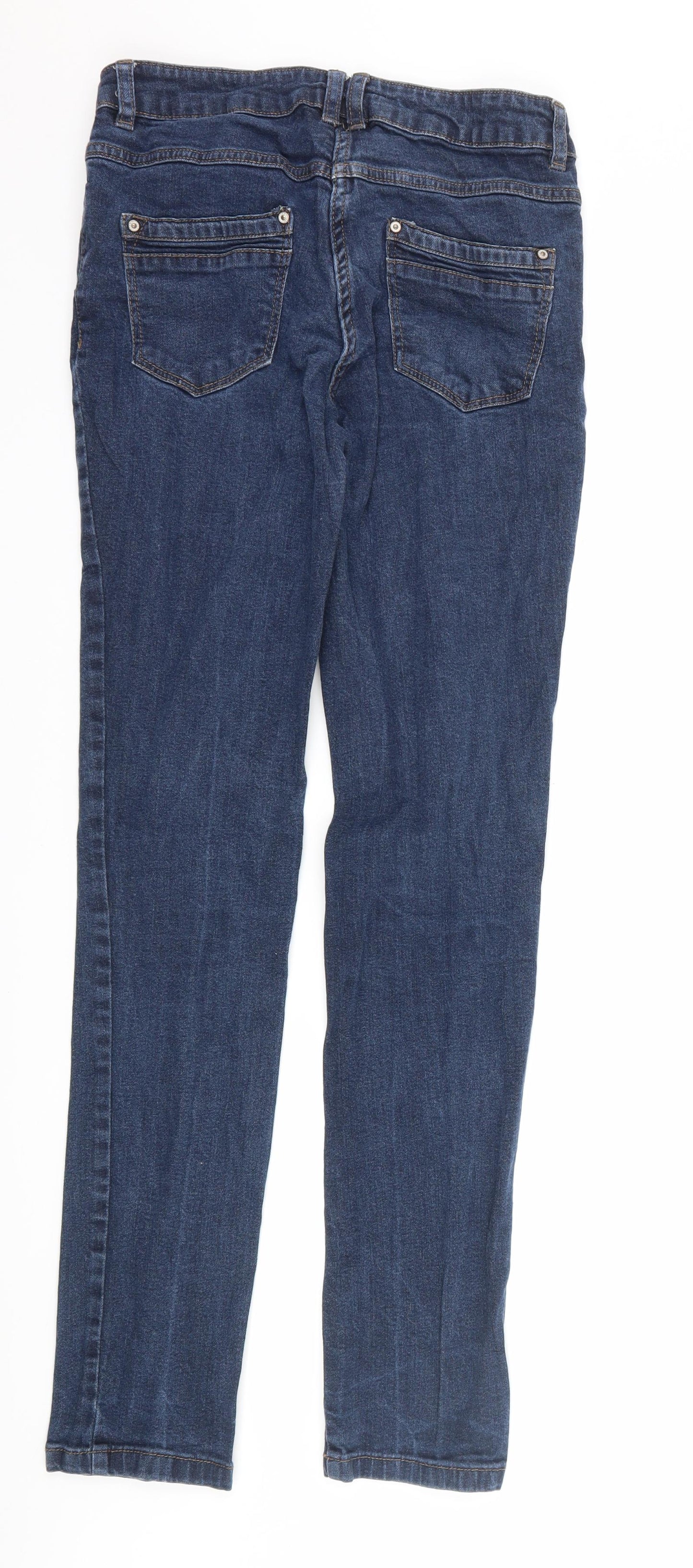 Womens UK Size 27 in Up Fashion Regular Fit Skinny Blue Jeans