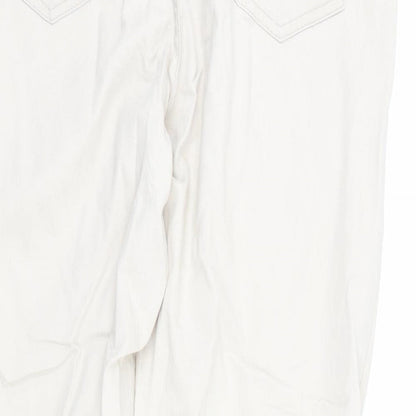 Laura Torelli collection Womens Ivory  Denim Straight Jeans Size 10 L27 in