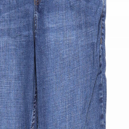 Canada Womens Blue  Denim Straight Jeans Size 10 L28 in