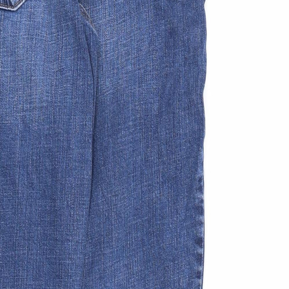 Canada Womens Blue  Denim Straight Jeans Size 10 L28 in