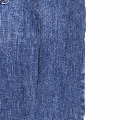 Canada Womens Blue  Denim Straight Jeans Size 10 L28 in