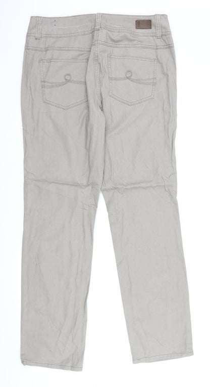 Womens UK Size 36 in Cecil Regular Fit Straight Brown Jeans