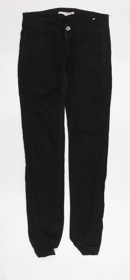 Womens UK Size XS TALLY WEiJL Regular Fit Skinny Black Jeans