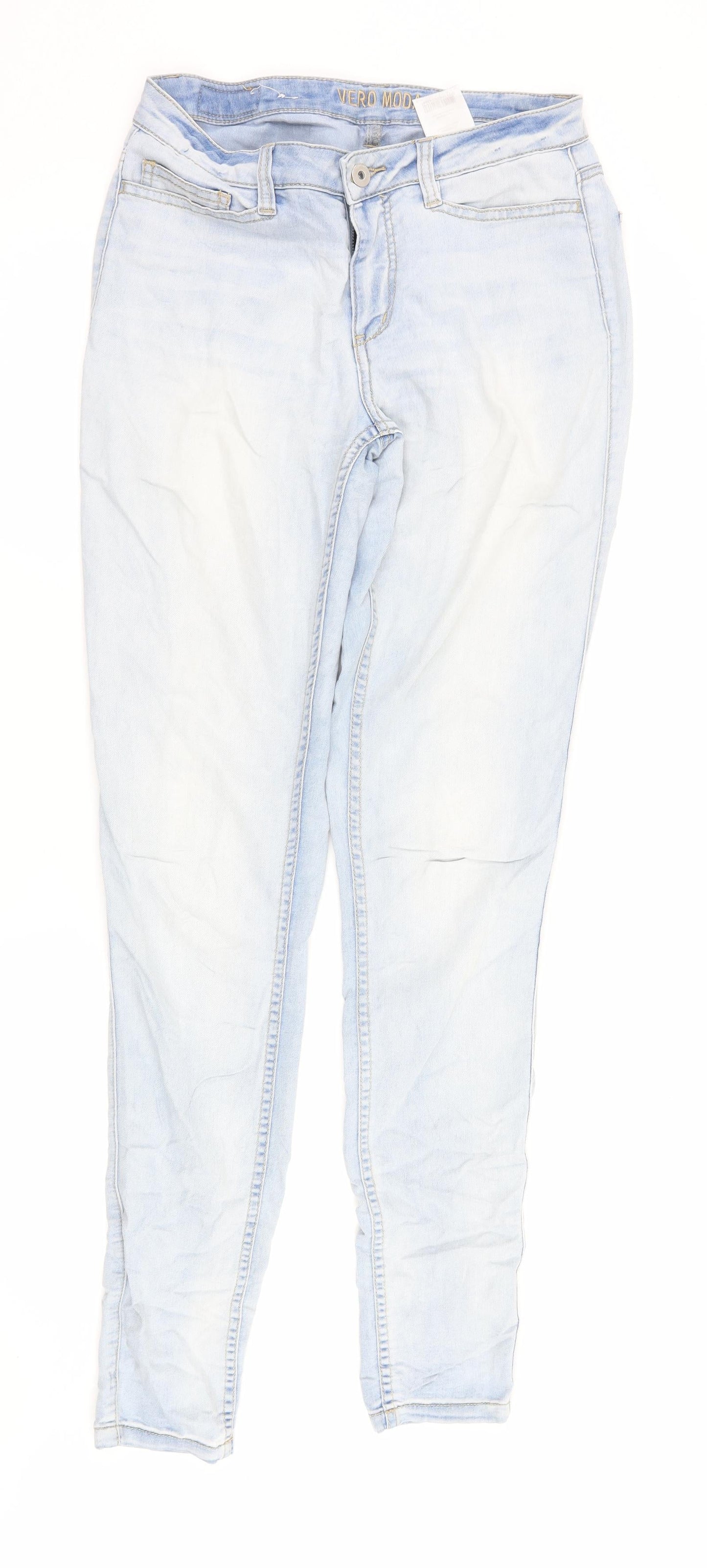 Womens UK Size 30 in VERO MODA Regular Fit Skinny Blue Jeans