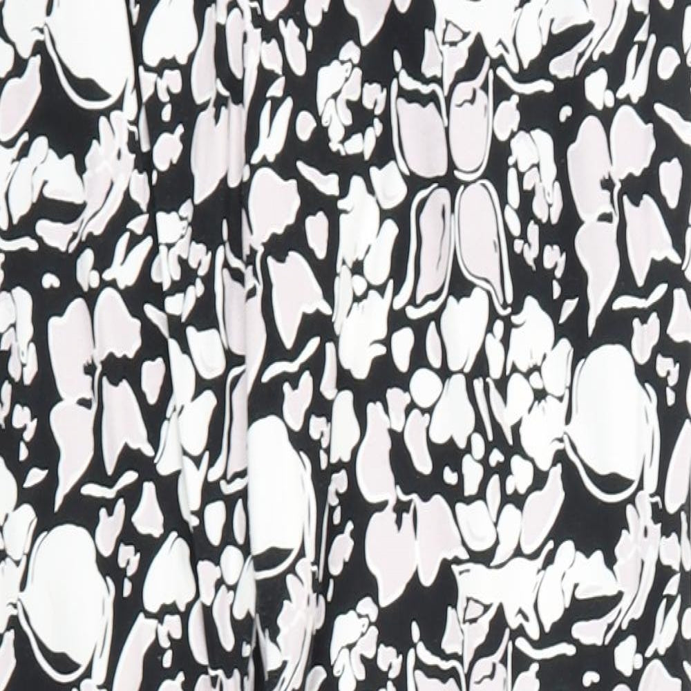 intution Womens Black Floral  Trousers  Size 12 L28 in