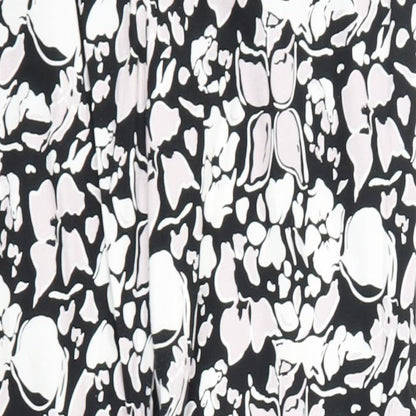 intution Womens Black Floral  Trousers  Size 12 L28 in