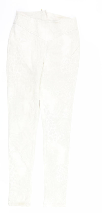 Womens UK Size S VERO MODA Regular Fit Skinny Ivory Jeans