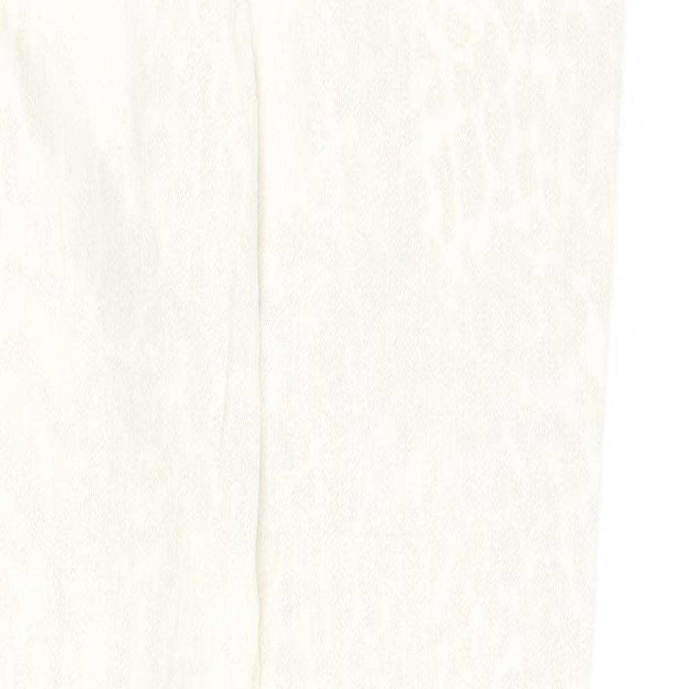 Womens UK Size S VERO MODA Regular Fit Skinny Ivory Jeans