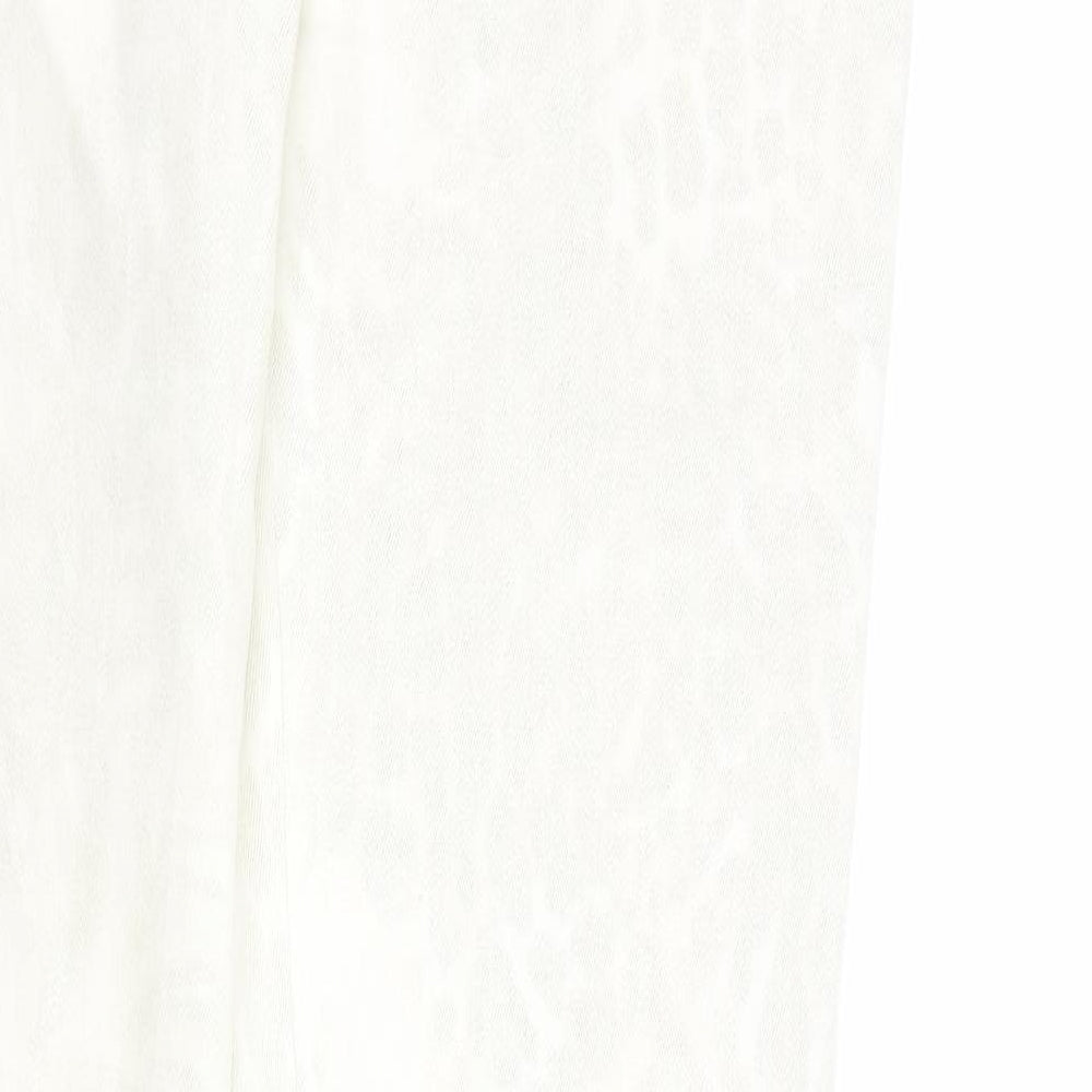 Womens UK Size S VERO MODA Regular Fit Skinny Ivory Jeans