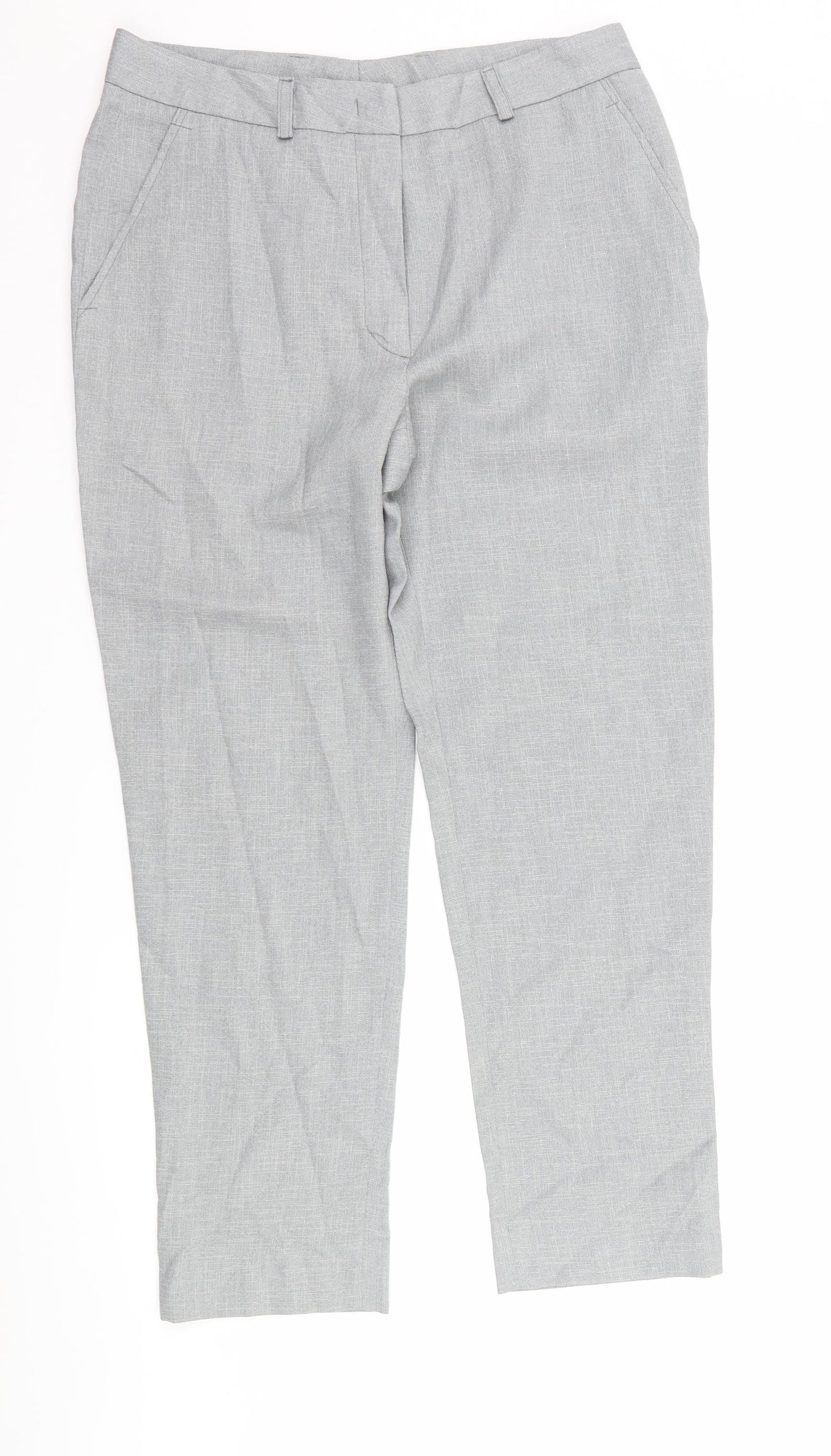 Womens UK Size 30 in Preworn Regular Fit  Grey Trousers
