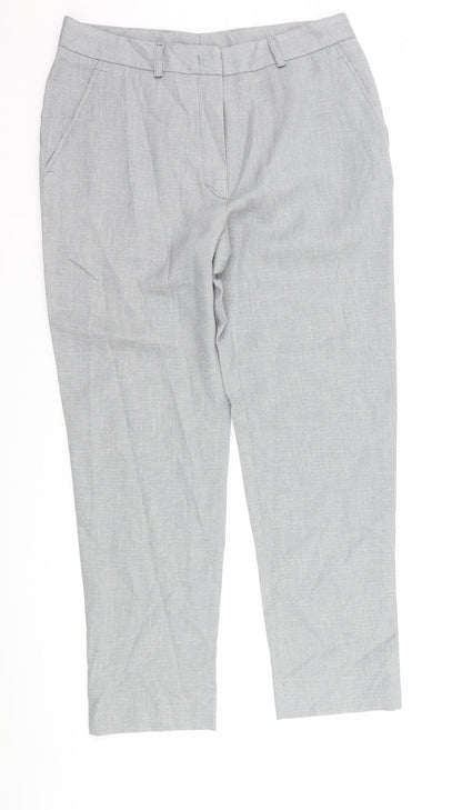 Womens UK Size 30 in Preworn Regular Fit  Grey Trousers