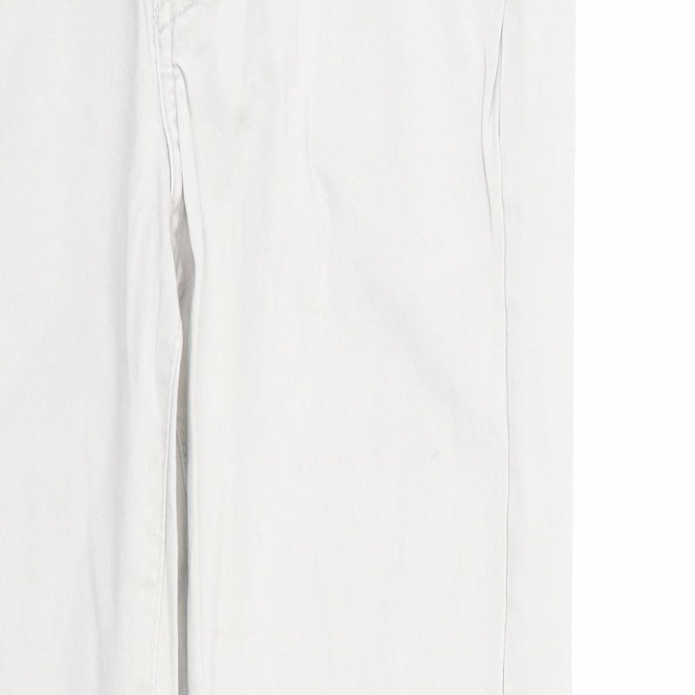 Womens UK Size 12 H&M Regular Fit  Ivory Trousers