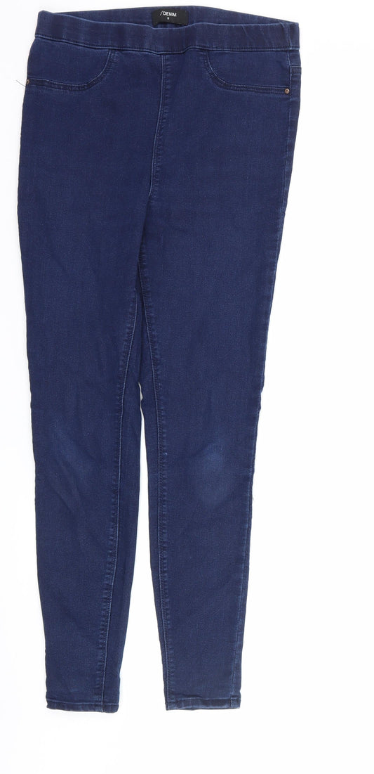 Matalan Womens Blue  Denim Jegging Jeans Size 8 L29 in