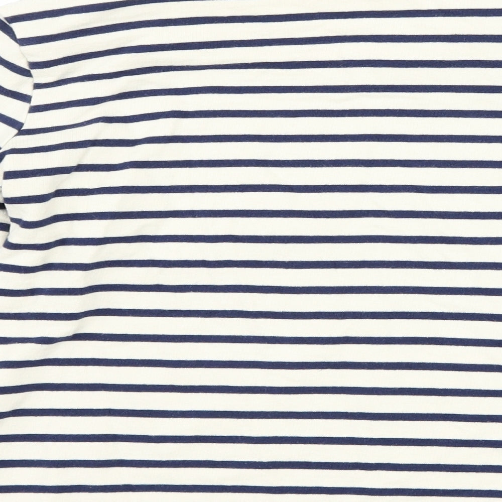 George Girls Blue Striped  Pullover Sweatshirt Size 8-9 Years  - smile